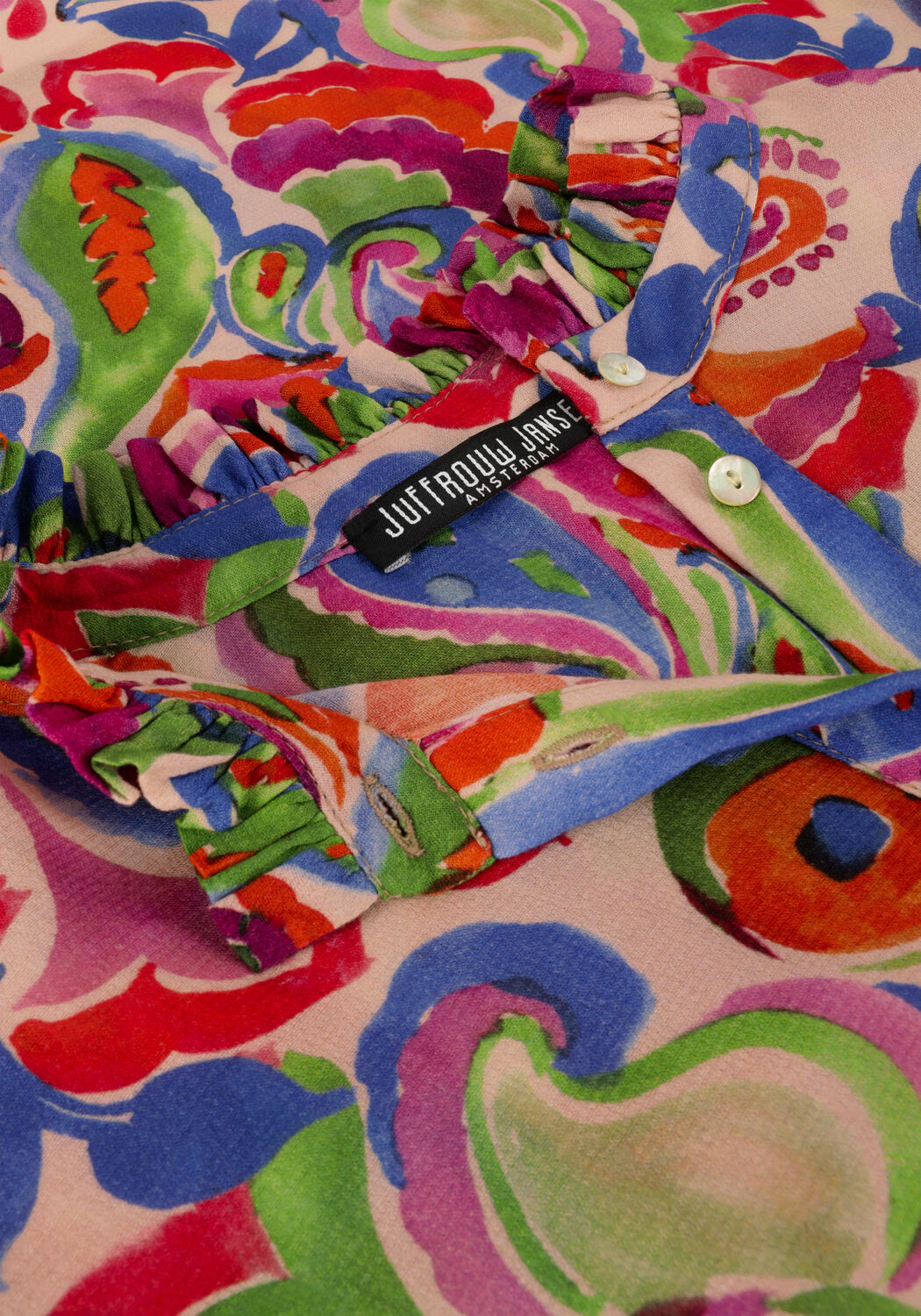 JANSEN AMSTERDAM Robe midi DEVA en multicolore - large