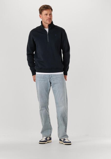 G-STAR RAW Chandail PREMIUM CORE HALF ZIP R SW L\S Bleu foncé - large