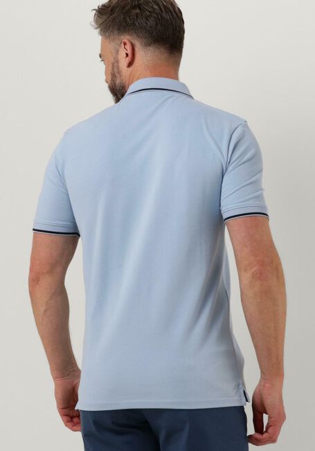 Lichtblauwe LYLE & SCOTT Polo TIPPED POLO SHIRT - large