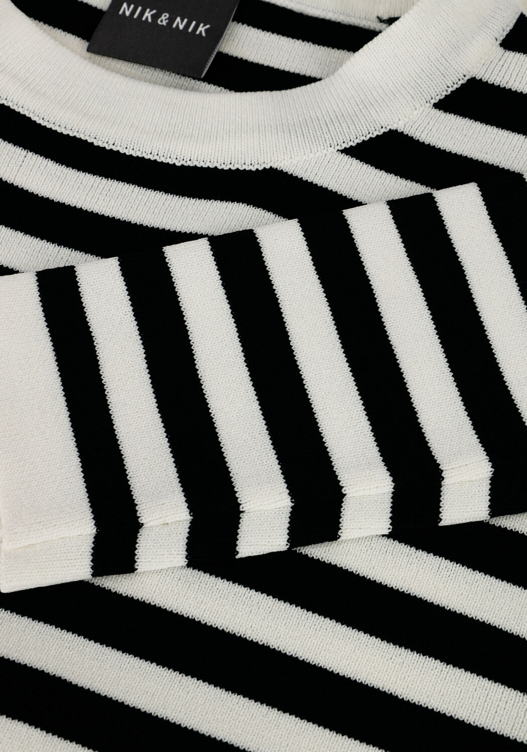 NIK & NIK Pull JOLIE STRIPE PULLOVER en blanc - large