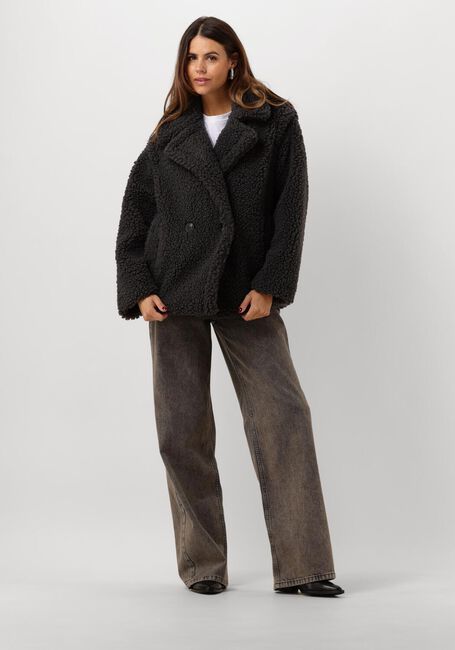 Zwarte UGG Teddy jas GERTRUDE SHORT TEDDY COAT - large