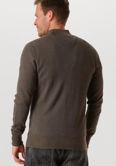 Olijf BUTCHER OF BLUE Trui STRUCTURE HALFZIP - large