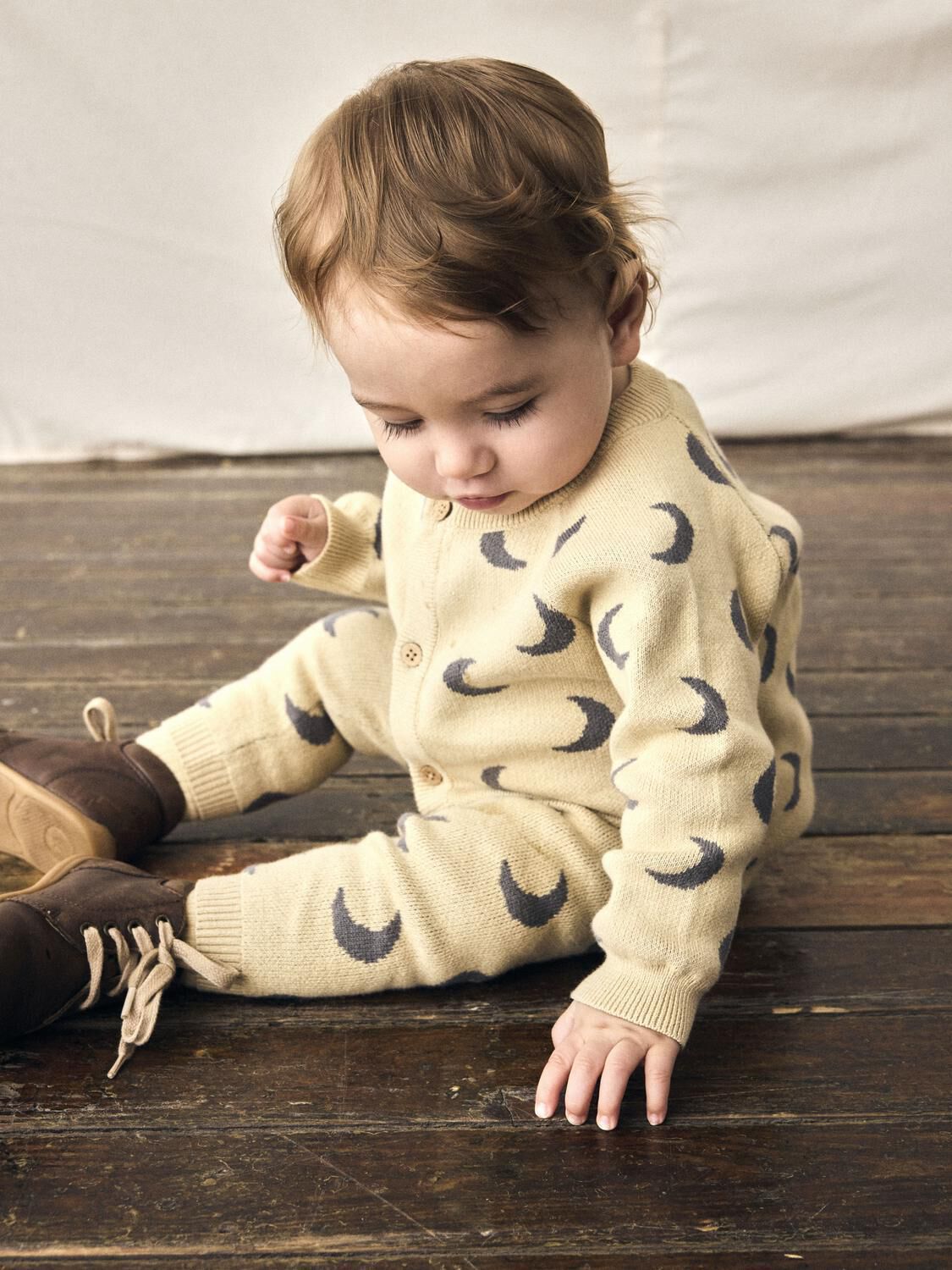 LIL' ATELIER Gilet NBMLULIO KNIT CARD LIL Sable - large