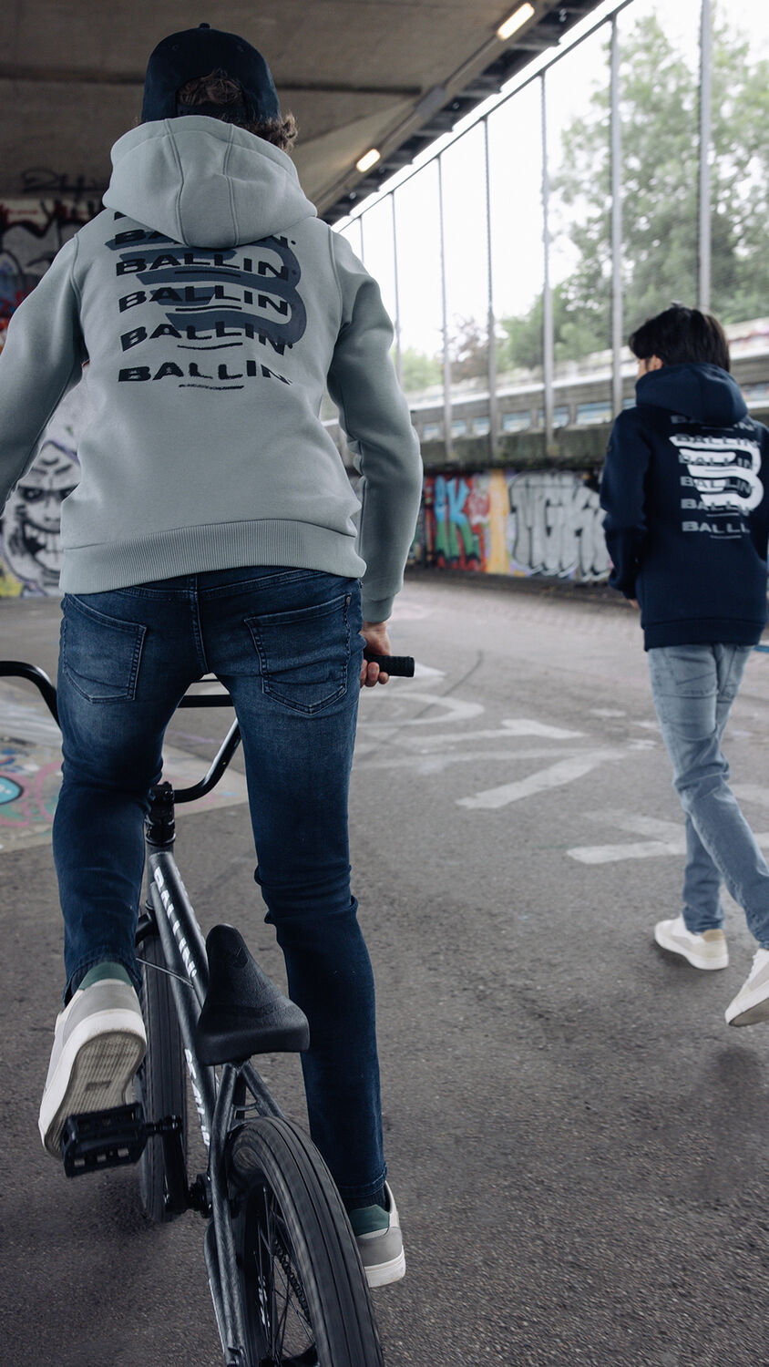 BALLIN Sweats &agrave; capuche 037301 Menthe - large