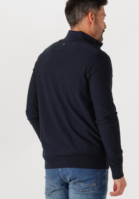 PME LEGEND Pull HALF ZIP COLLAR COTTON MODAL Bleu foncé - large