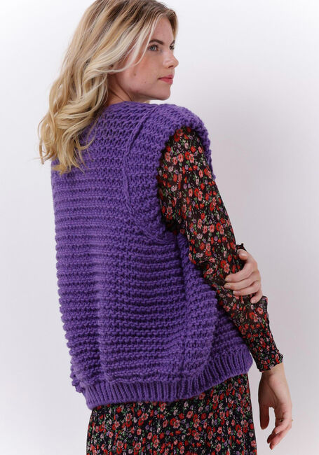 Paarse NOTRE-V Gilet KNIT GILET - large
