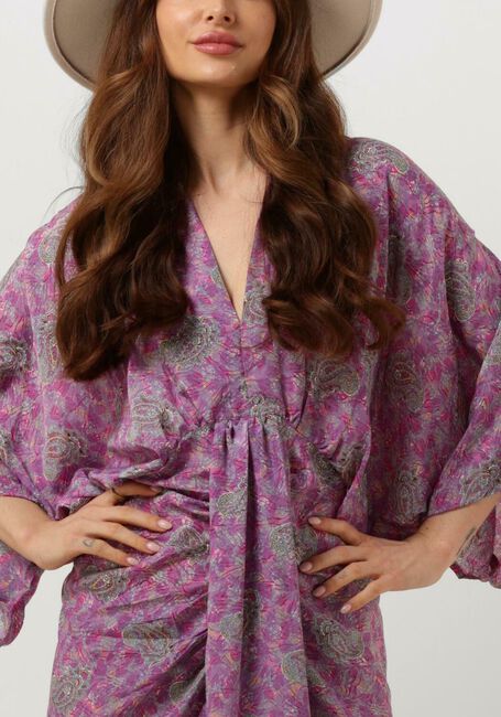 SISSEL EDELBO Robe midi JUNO DRESS en violet - large