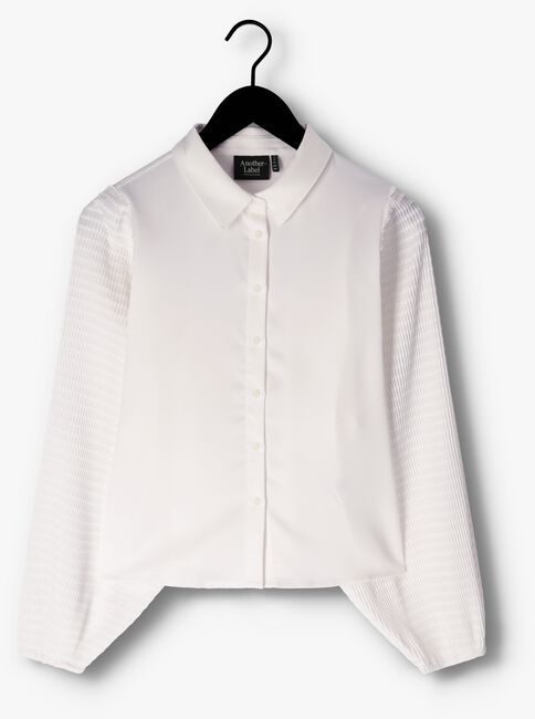 Witte ANOTHER LABEL Blouse MACY PLEATED SHIRT - large