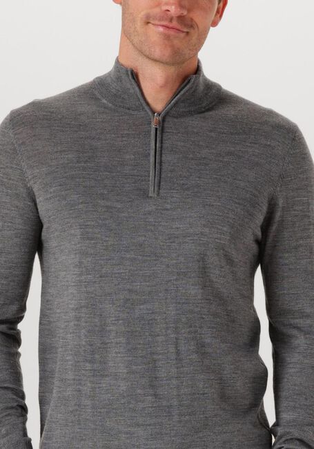 PROFUOMO Pull PULLOVER HALF ZIP MERINO en gris - large