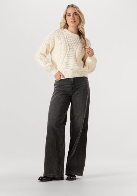Creme ROUGE EDIT Trui ROUMICALA LS O-NECK KNIT - large