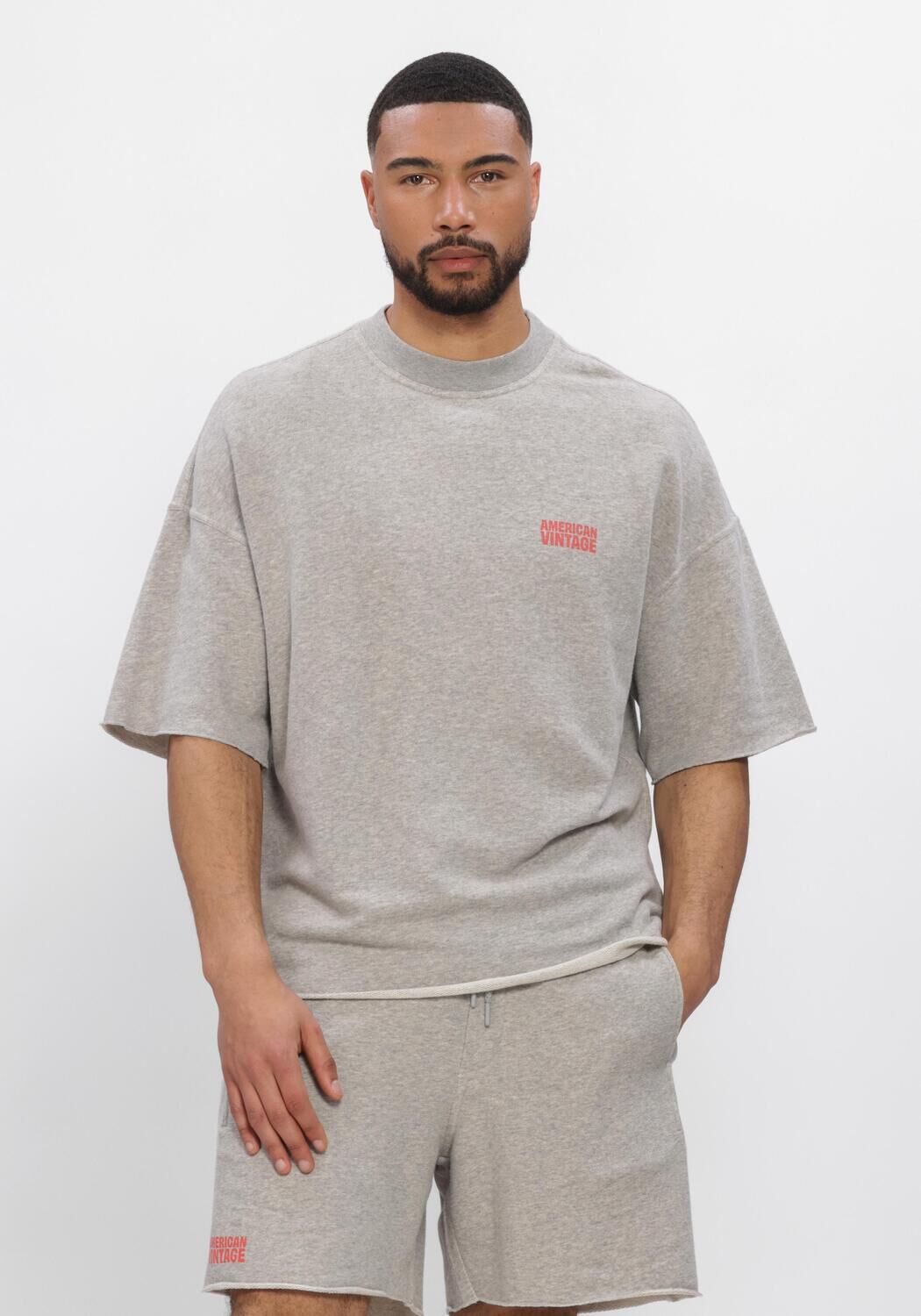 AMERICAN VINTAGE T-shirt NYZZOW T en gris - large