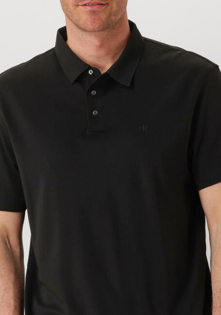 CALVIN KLEIN Polo SS SUPIMA CHEST EMB en noir - large