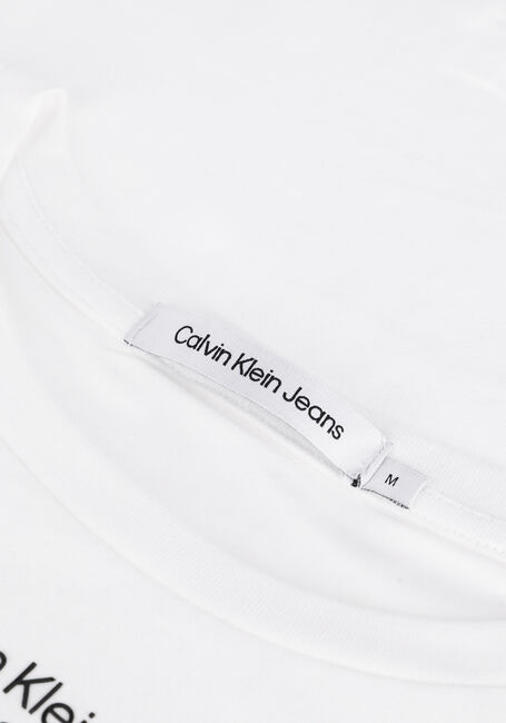 CALVIN KLEIN T-shirt STACKED LOGO TIGHT TEE en blanc - large