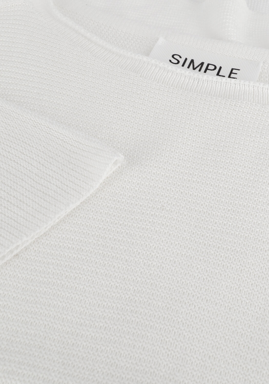 Gebroken wit SIMPLE Top KNITTED SWEATER CORNELIA ES - large