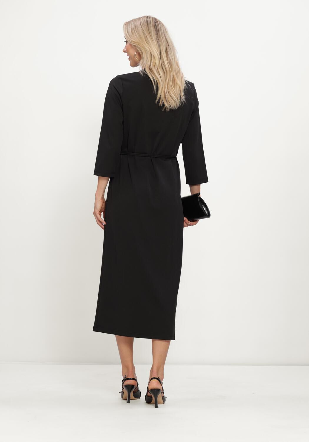 Zwarte FREEBIRD Midi jurk DEVOTED - large