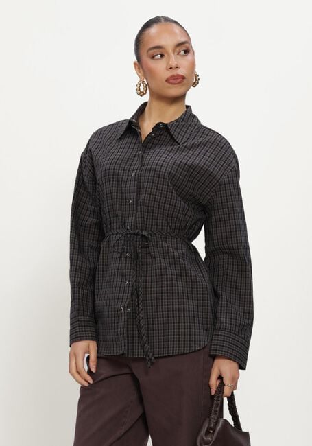 OBJECT OBJDELVA L/S LO SHIRT Blouses en marron - large