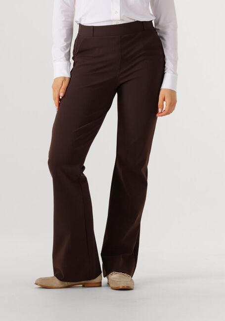 Bruine STUDIO ANNELOES Flared broek FLAIR BONDED TROUSERS - large