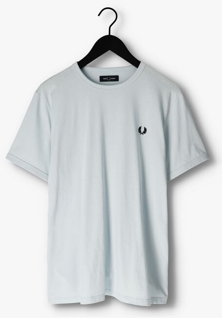 Lichtblauwe FRED PERRY T-shirt RINGER T-SHIRT - large