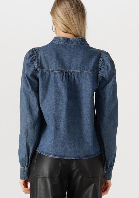 Blauwe NEO NOIR  ROSSLYN DENIM BLOUSE - large