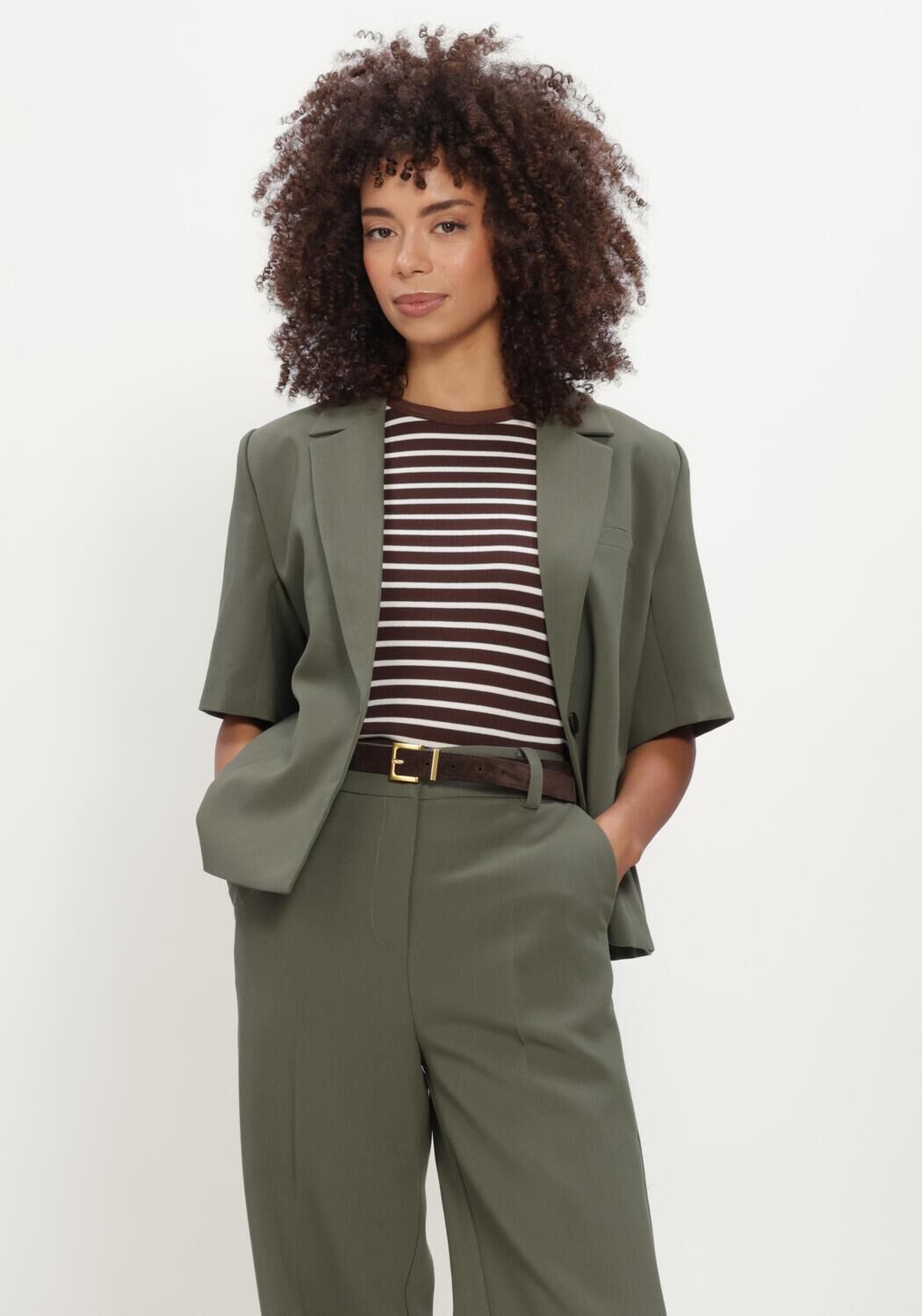 Groene MODSTR&Ouml;M Blazer GALEMD SS BLAZER - large