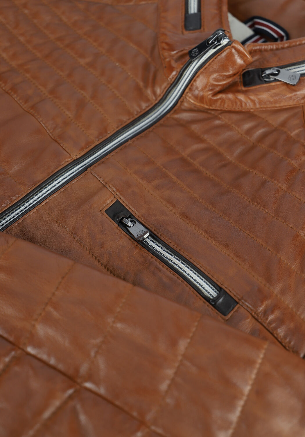 Cognac MILESTONE Leren jas TERENZIO - large