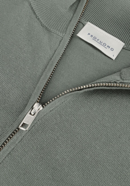 Groene PROFUOMO Trui PULLOVER HALF ZIP Groene PROFUOMO Trui PULLOVER HALF ZIP - large