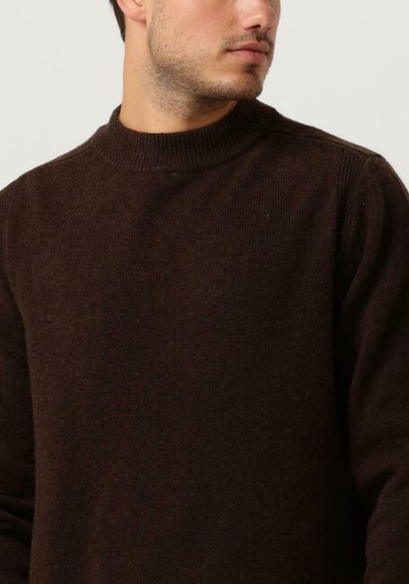 Bruine ANERKJENDT Trui AKRICO LAMBSWOOL KNIT - large