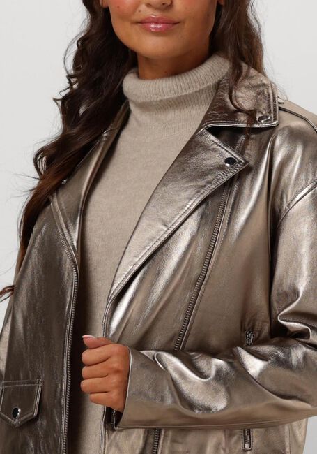 IBANA Veste en cuir JIOYA en or - large
