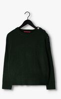 SCOTCH & SODA Pull RELAXED FIT PULLOVER WITH BUTTON DETAIL en vert