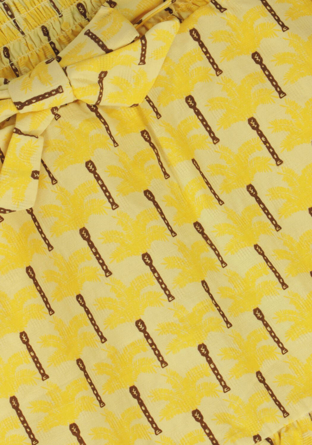 LIKE FLO Mini-jupe AOP WOVEN SKIRT WITH BELT en jaune - large