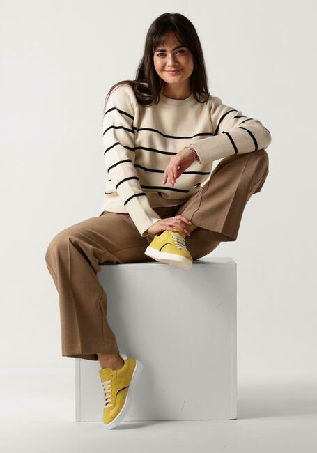 SELECTED FEMME Pull SLFLIVA LS KNIT O-NECK en beige - large