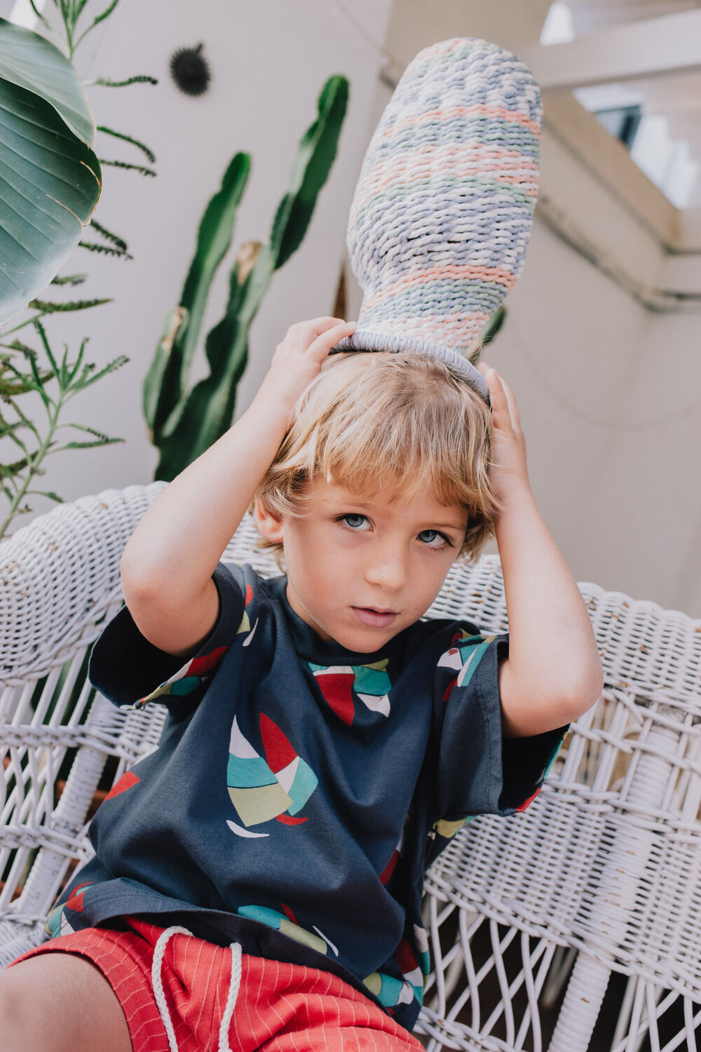 L&Ouml;TIEKIDS T-shirt S25-122-17 en gris - large