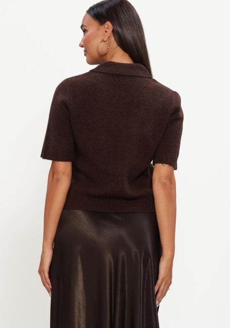 Y.A.S. Pull YASFRILO SS KNIT CARDIGAN en marron - large