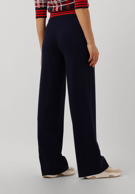 Donkerblauwe VANILIA Flared broek TUBE TROUSERS DOUBLE PUNTO - large