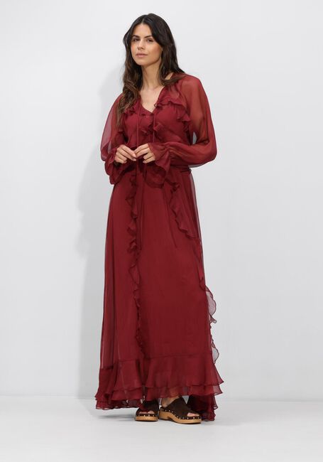 DANTE6 Robe maxi ELIVIA CHIFFON MAXI DRESS Bordeaux - large