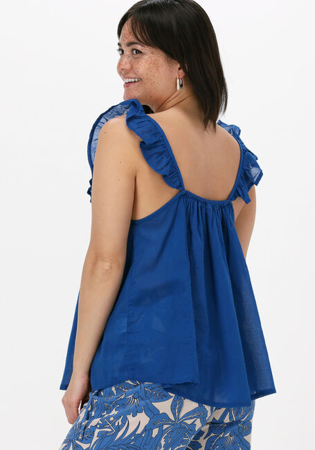 Blauwe BY-BAR Top FLORE SINGLET - large