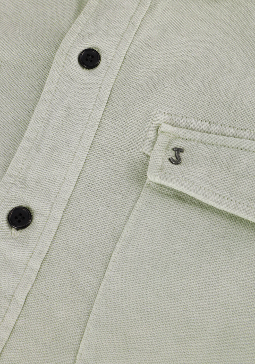 Groene BUTCHER OF BLUE Overshirt FINN POCKET JERSEY SHIRT - large