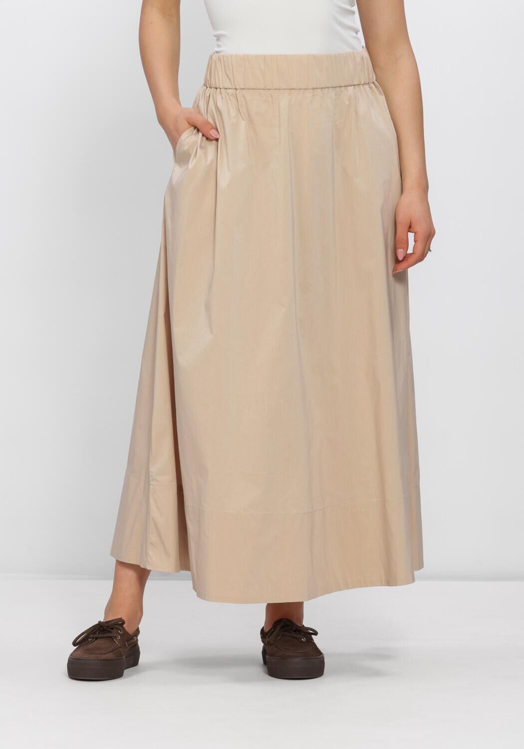Zand NEO NOIR Midirok YARA LONG POPLIN SKIRT - large