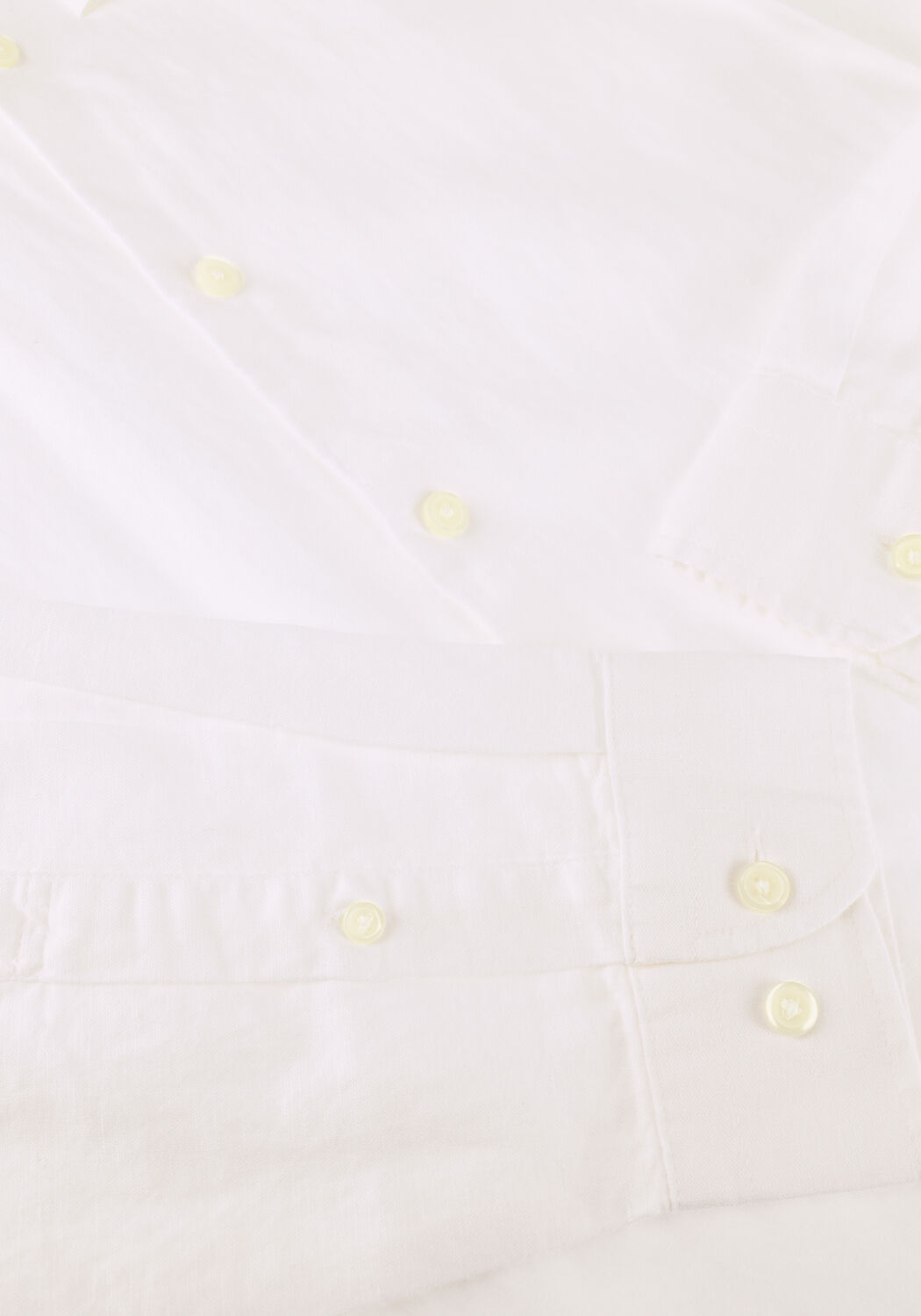 Witte SELECTED MEN Casual overhemd SLHREGCLAY LINENBLEND LS SHIRT CLA NOOS - large