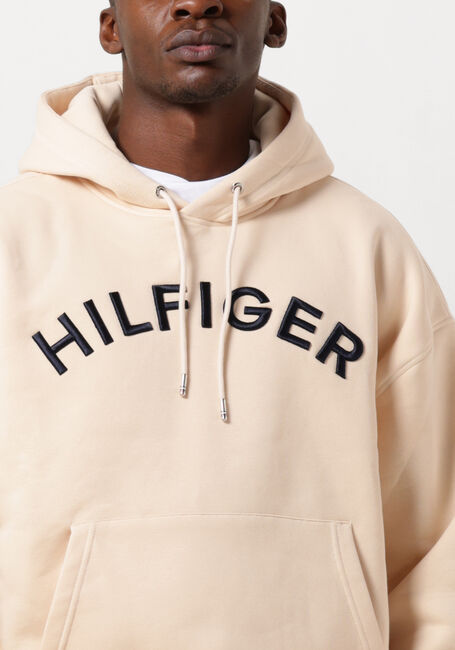 TOMMY HILFIGER Chandail HILFIGER ARCHED HOODY en beige - large