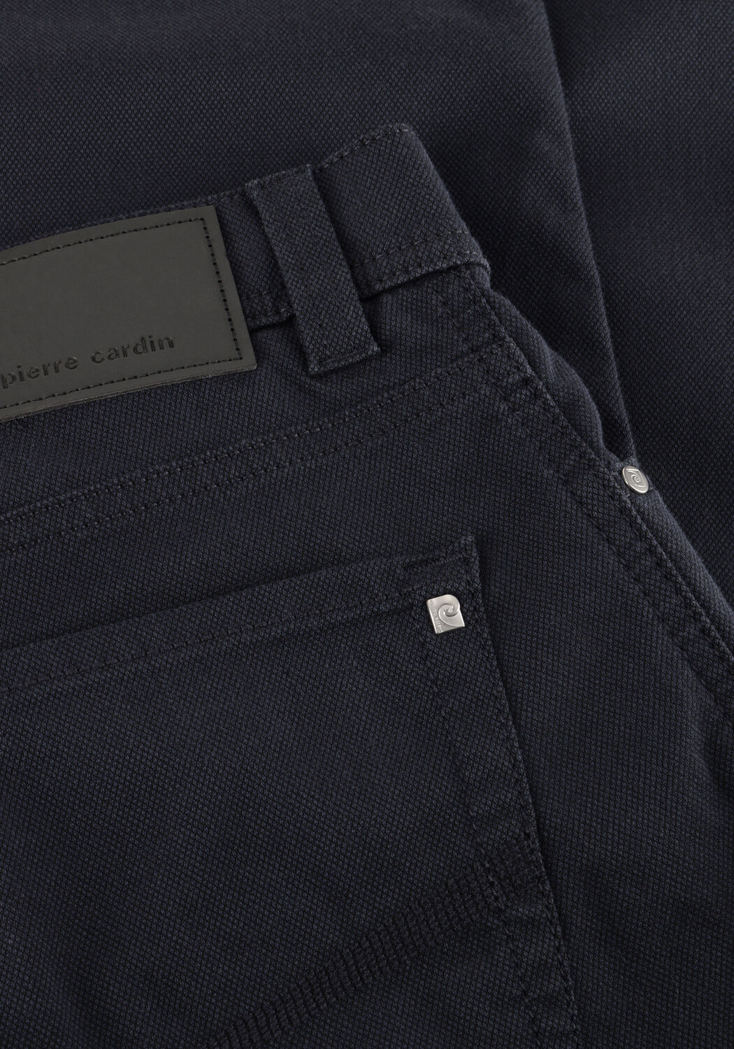 Donkerblauwe PIERRE CARDIN Slim fit jeans LYON TAPERED - large