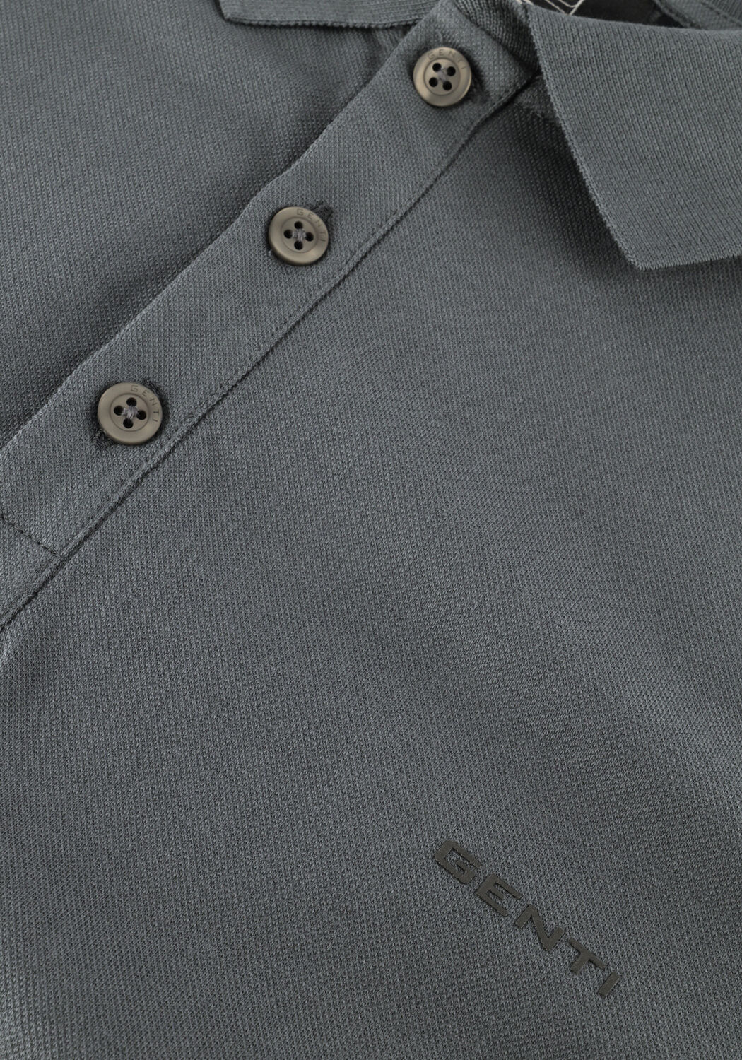 GENTI Polo POLO 3 BUTTON SS 1219 Gris fonc&eacute; - large