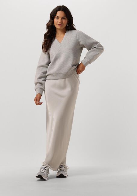 SELECTED FEMME Pull SLFJAMILA LS V-NECK SWEAT Gris clair - large