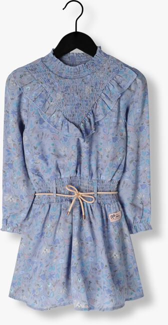Blauwe NONO Mini jurk MAYANA GIRLS WOVEN DRESS LIGHT BLUE - large