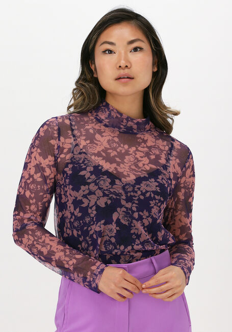 Paarse CO'COUTURE Top MAUVE MESH - large