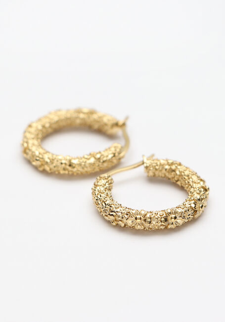 NOTRE-V Boucles d'oreilles OORBELLEN RELIEF Doré - large