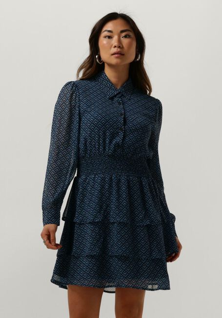 COLOURFUL REBEL Mini robe SACHA SMALL GEO MINI SHIRT DRESS en bleu - large
