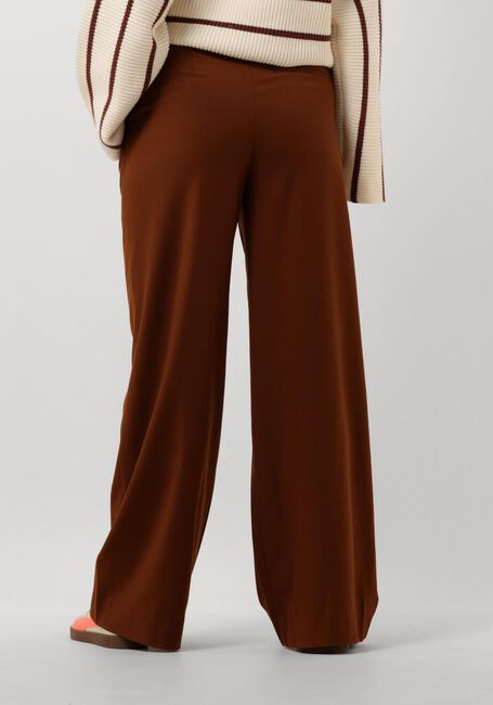 GESTUZ Pantalon PAULAGZ MW WIDE PANTS en marron - large
