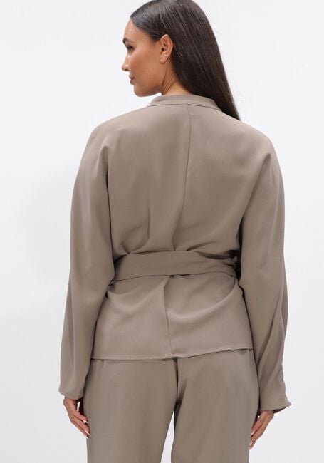 Taupe NEO NOIR  ELLERY CREPE BLOUSE - large