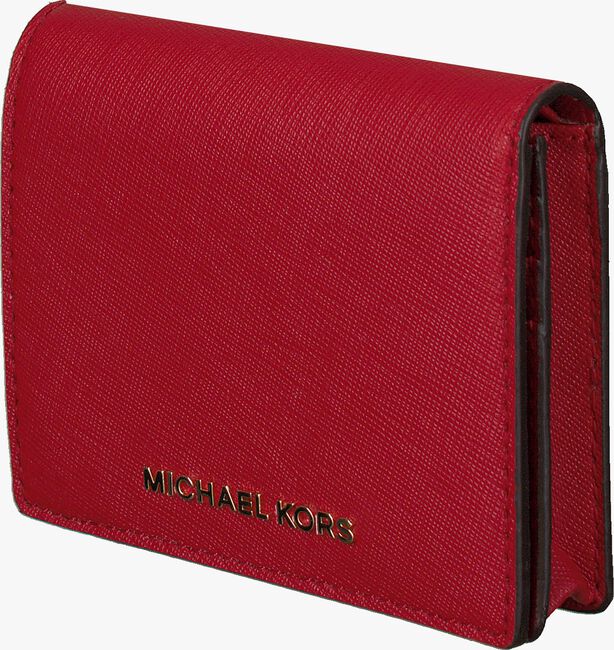 MICHAEL KORS Porte-monnaie FLAP CARD HOLDER en rouge - large